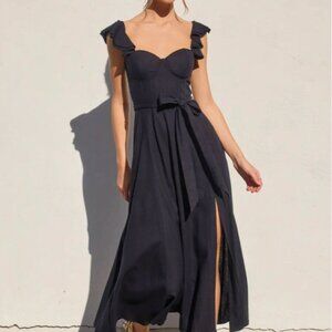 Dress Forum - Heaven Sent Corset Flutter Dress in Navy